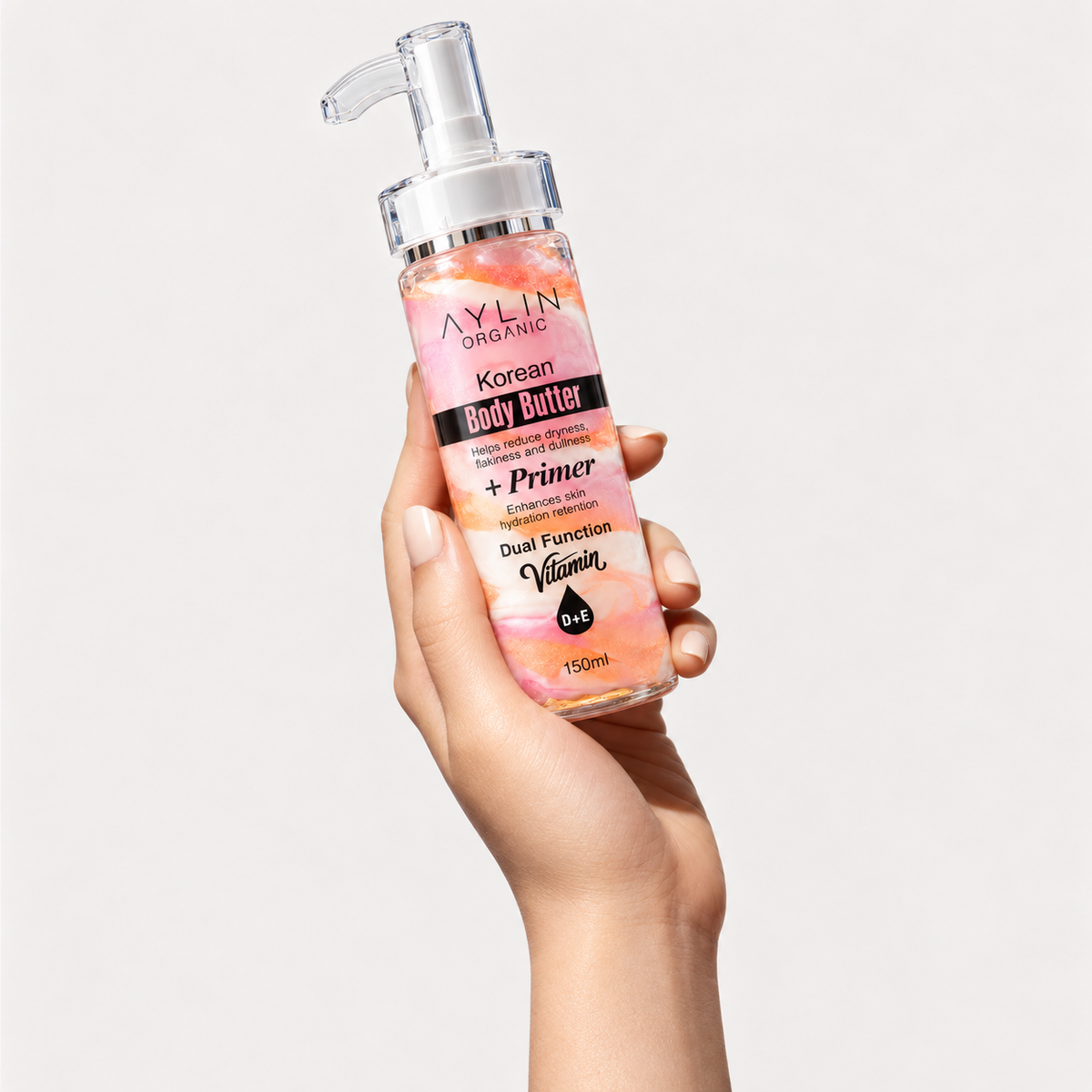 Aylin Organic Korean Body Butter + Primer | Vitamin D & E | 150ml
