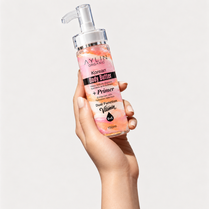 Aylin Organic Korean Body Butter + Primer | Vitamin D & E | 150ml